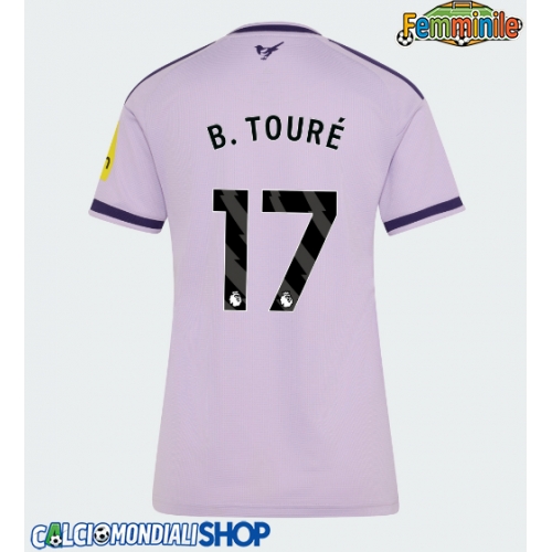 Maglie da calcio Newcastle United Bazoumana Toure #17 Terza Maglia Femminile 2026-27 Manica Corta